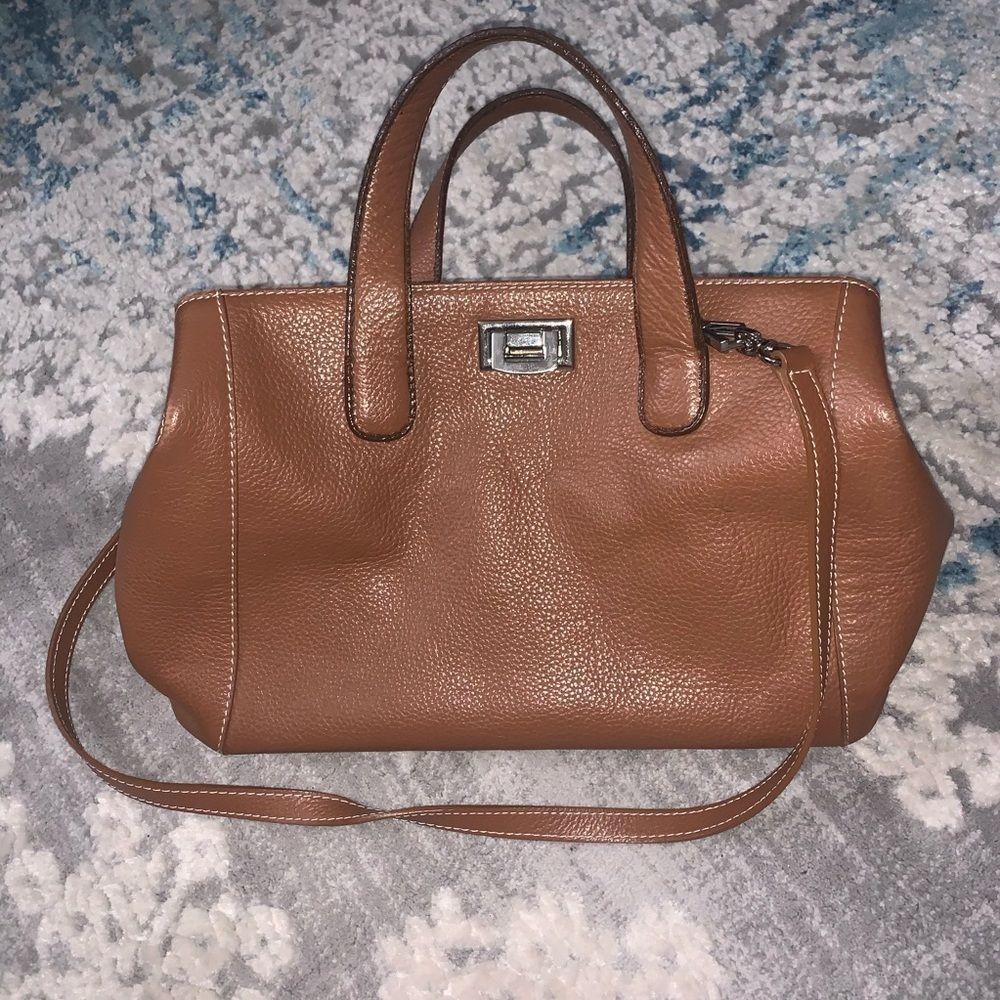 J. McLaughlin Leather Satchel/ shoulder bag
